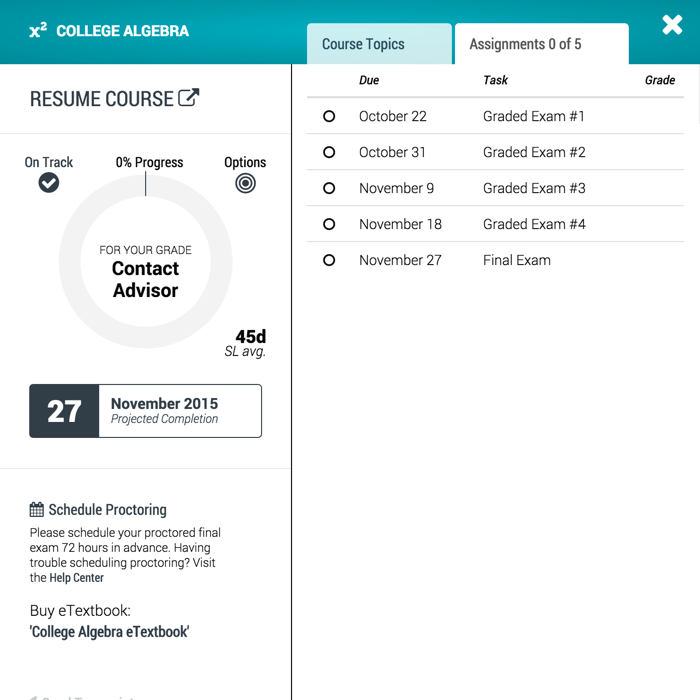 Enable Pacing button on the course card