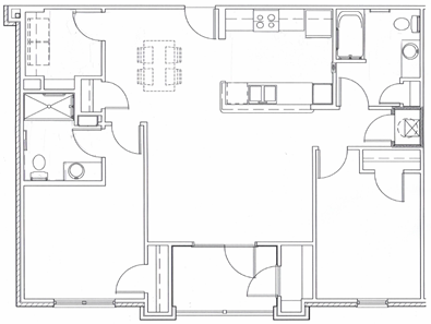 Image of Two Bedroom Floorplans