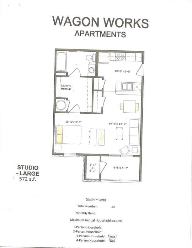 Image of Studio Large Floorplans