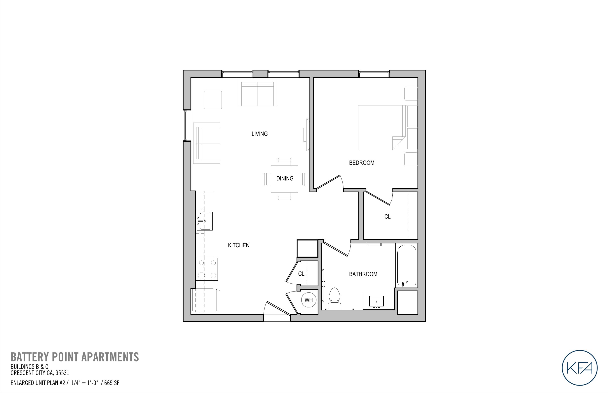 Image of One Bedroom Floorplans