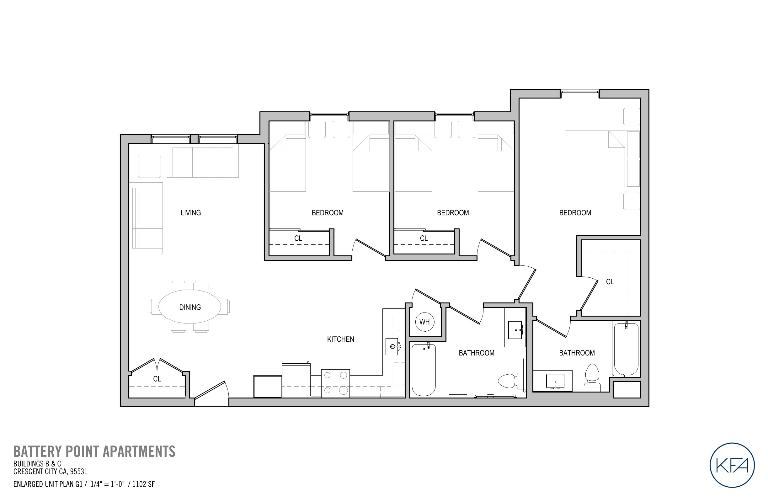Image of Three Bedroom Floorplans