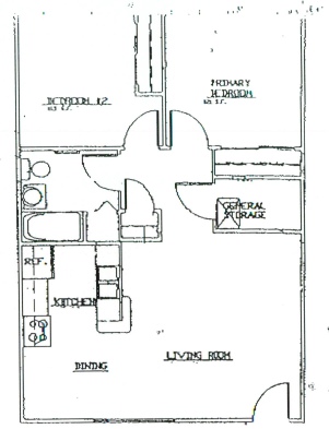 Image of 2 Bedroom - One-story Floorplans