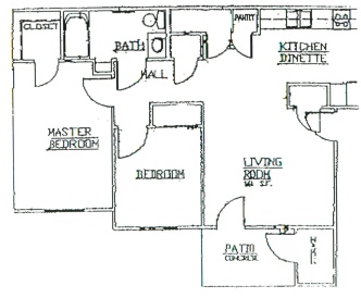 Image of 2 Bedroom TH Floorplans