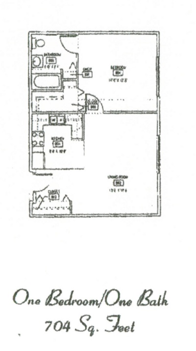 Image of 1 Bedroom Floorplans