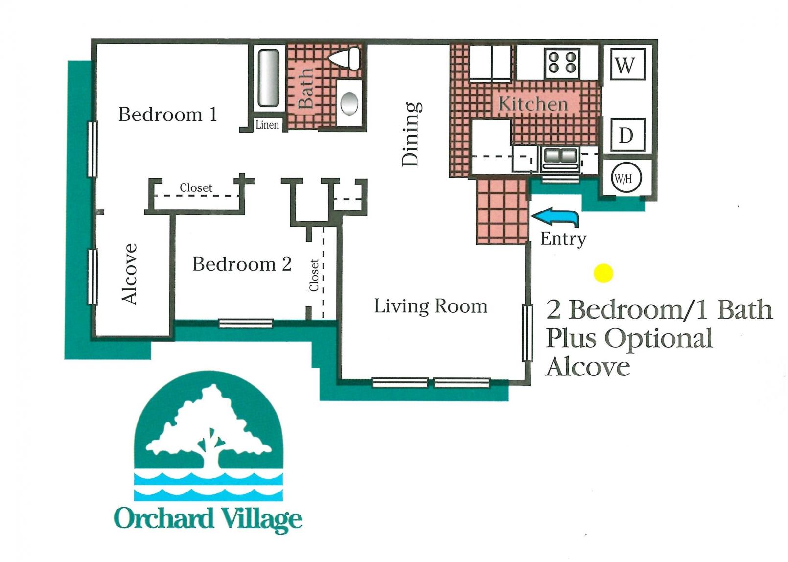 Image of Two Bedroom Apartment Floorplans