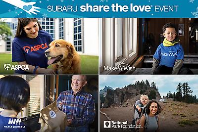 For the past 17 years, through the Subaru Share the Love® Event, Subaru and its retailers have donated to charities like the ASPCA®, Make-A-Wish®, Meals on Wheels America, and the National Park Foundation, as well as more than 2,700 hometown charities. By the end of this year, our eighteenth year of the Share the Love event, Subaru will have donated more than $350 million.