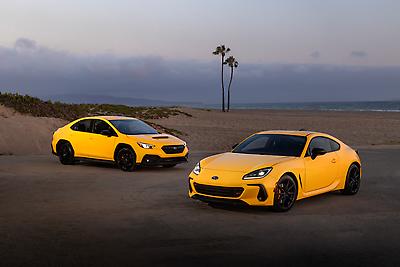 2026 Subaru BRZ Series.Yellow and 2026 Subaru WRX Series.Yellow