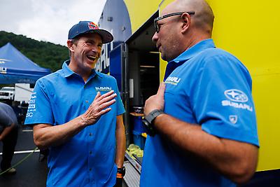 An excited Scott Speed details the riskier bits of his run