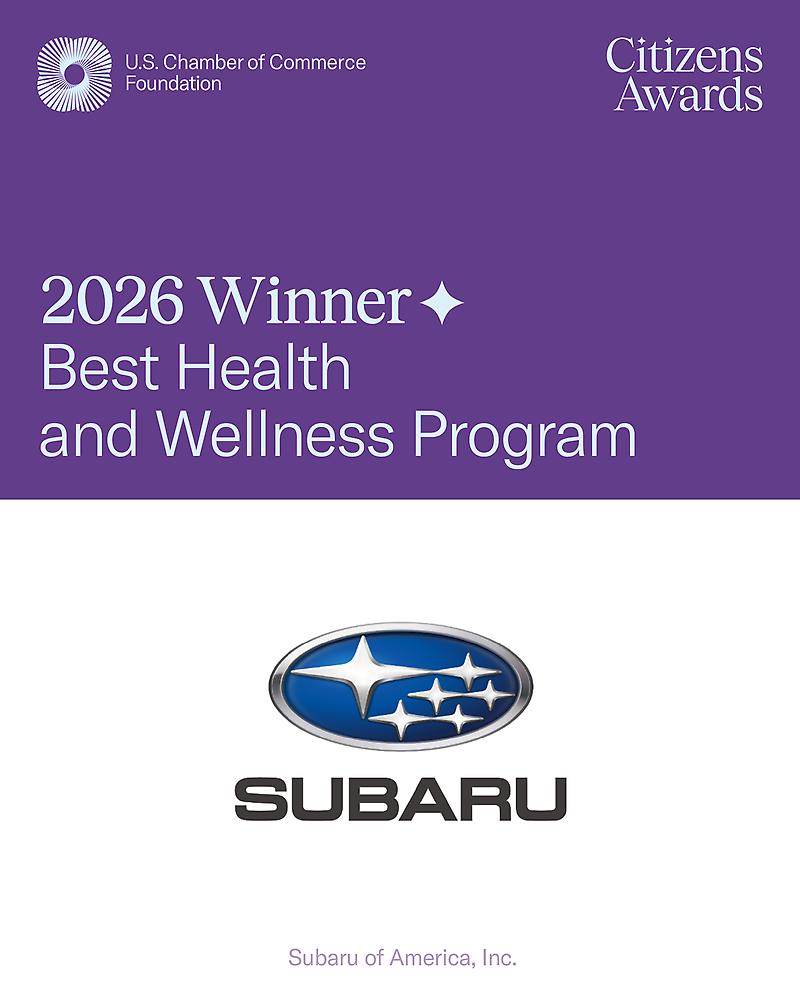 Image Subaru of America Recognized by U.S. Chamber of Commerce Foundation for Partnership with Blood Cancer United