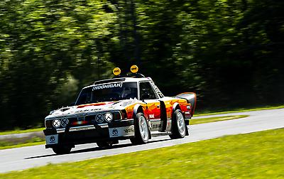 The Brataroo&rsquo;s fender aero activates under braking during a shakedown ahead of its Goodwood run.