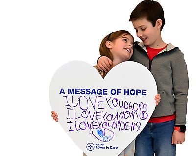 As part of the Subaru Loves to Care&reg; initiative, Subaru and its retailers will share warmth by delivering blankets and handwritten messages of hope to cancer patients at local hospitals across the United States in partnership with Blood Cancer United&reg; (formerly The Leukemia & Lymphoma Society). These tangible donations help to provide physical and emotional support to patients during treatment and rehabilitation.