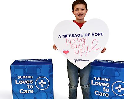 In over 10 years of partnership as the largest automotive donor to Blood Cancer United&reg; (formerly The Leukemia & Lymphoma Society), Subaru and its retailers have supported more than 550,000 cancer patients and their families with funding, blanket donations, and messages of hope. The Subaru Loves to Care&reg; initiative helps kids like Aiden, who was diagnosed with precursor B-cell acute lymphoblastic leukemia (B-ALL) at four years old. His treatment stretched over 2.5 years, but in February 2023, he reached remission. Today, Aiden is a thriving elementary school student who loves hockey and dreams of becoming a pediatric oncologist to help other kids like him.