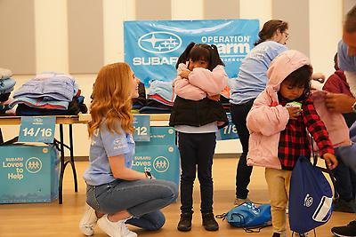 Subaru employees and retailers show up for the communities we serve year-round. In 2025, we gifted more than 139,000 children in need with coats, shoes, and socks through Subaru Loves to Help&reg;.&nbsp;