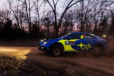 As night falls on day one, Travis and Rhianon picked up the pace, setting the fastest time on SS5.