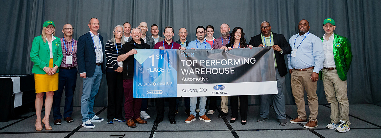 SUBARU TAKES TOP THREE PODIUM SPOTS AT DUCKER CARLISLE NORTH AMERICAN PARTS BENCHMARK AWARDS FOR SECOND CONSECUTIVE YEAR