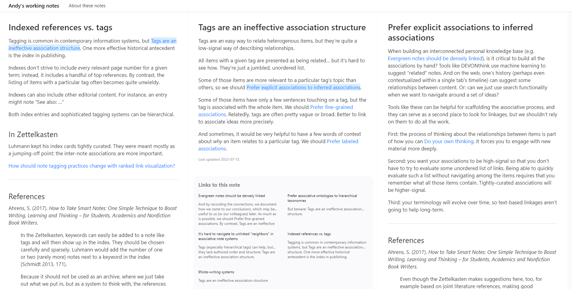 Thumbnail of Indexed references vs. tags