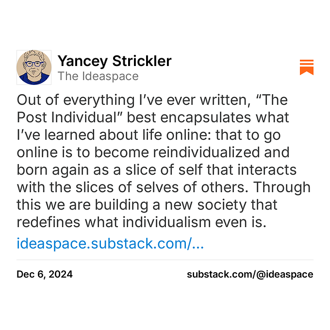 Thumbnail of Yancey Strickler on Substack