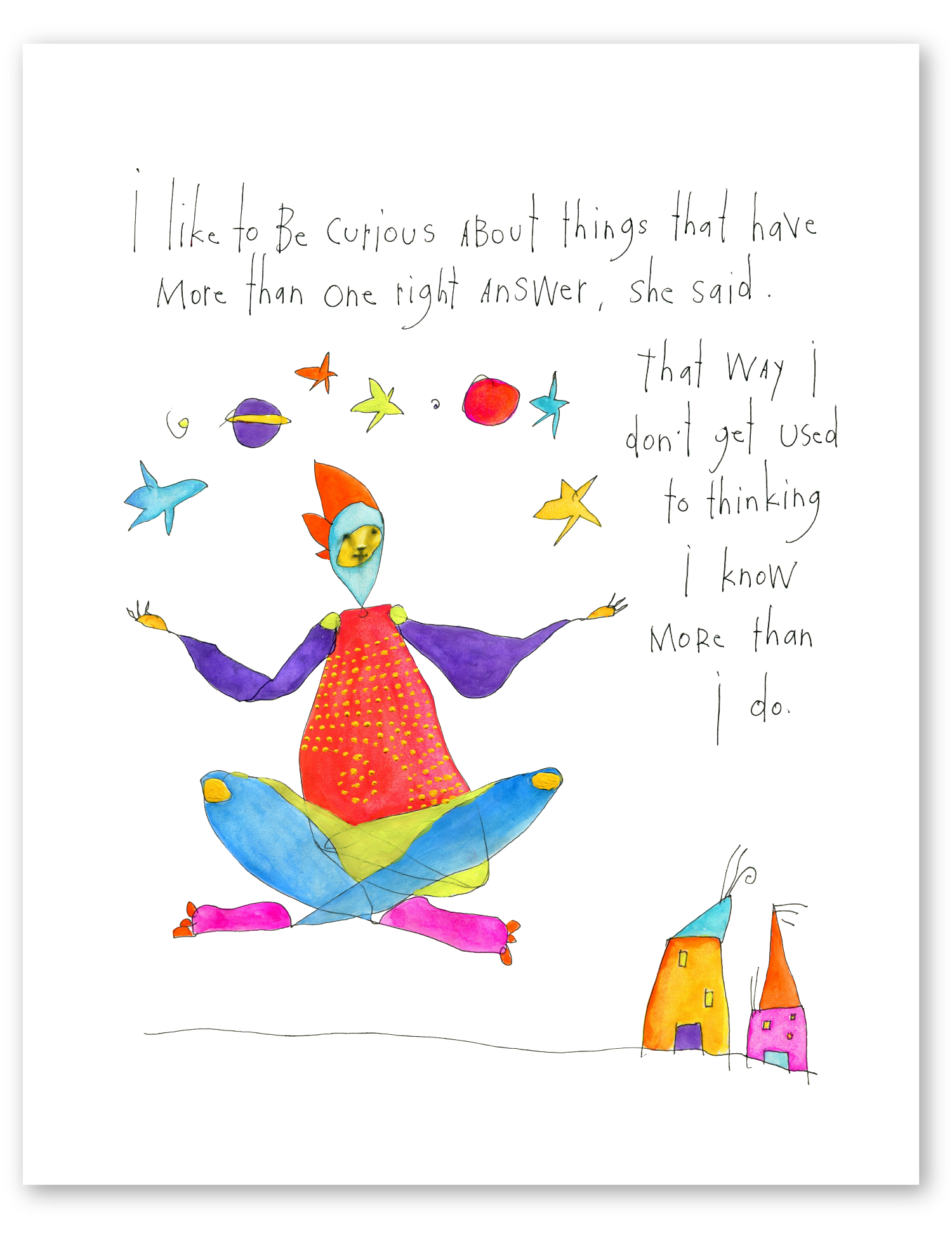 Thumbnail of curious mind art print