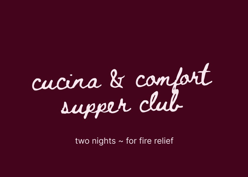 Thumbnail of cucina & comfort supper club announcement