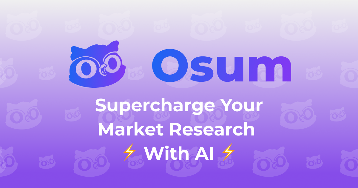 Thumbnail of Osum | Supercharge Your Market Research With AI ⚡️