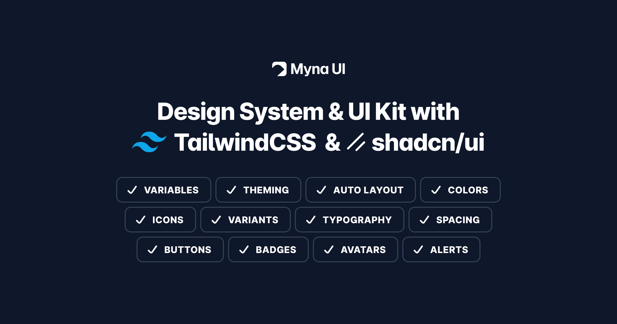 Thumbnail of Myna UI - Made with TailwindCSS, shadcn/ui, Radix UI and Figma.