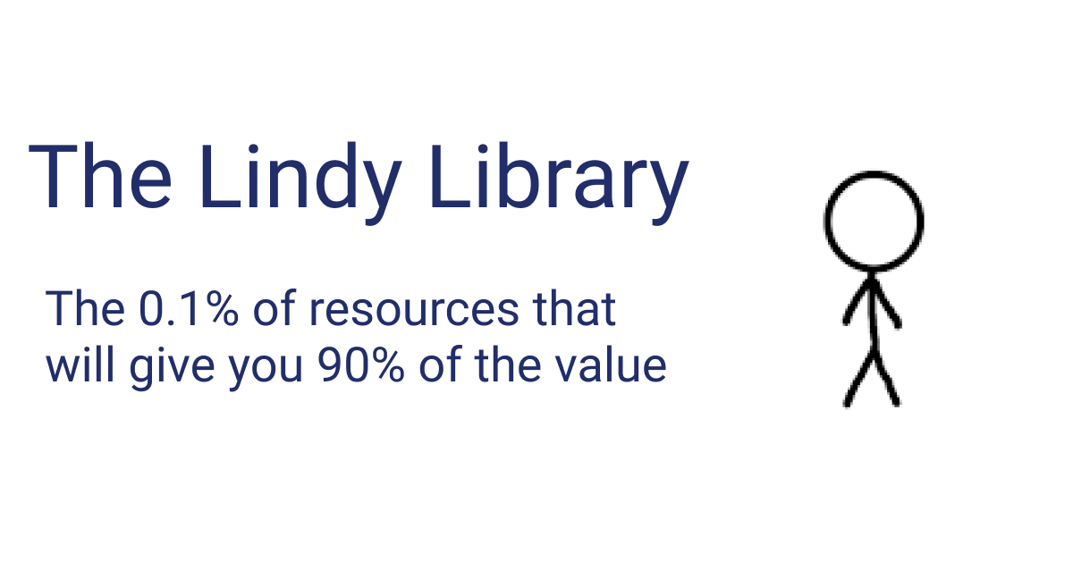 Thumbnail of We're compiling the 0.1% of resources that will give you 90% of the value