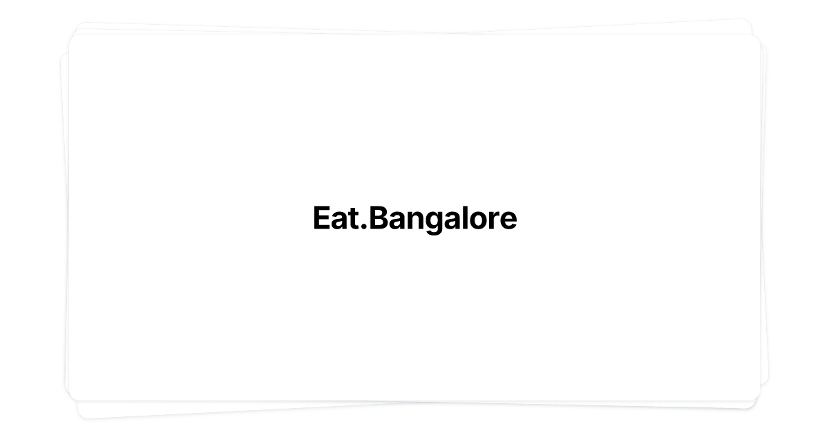 Thumbnail of Eat.Bangalore
