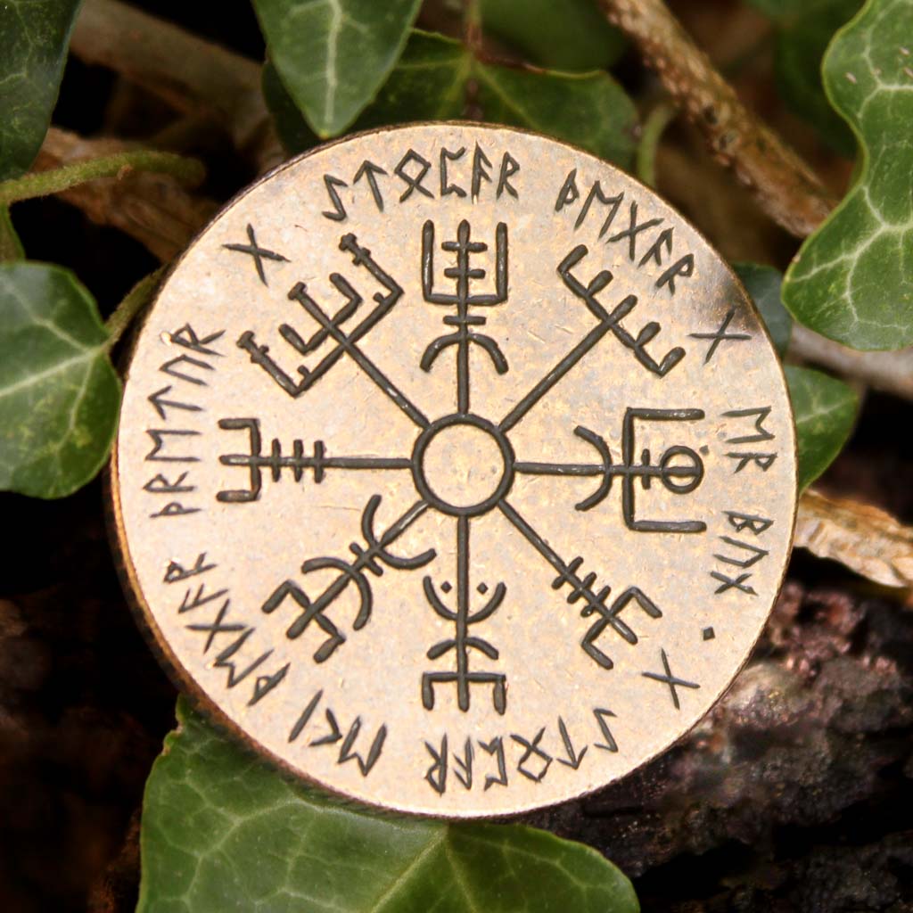 Thumbnail of Vegvisir Wayfinder Coin - Bronze