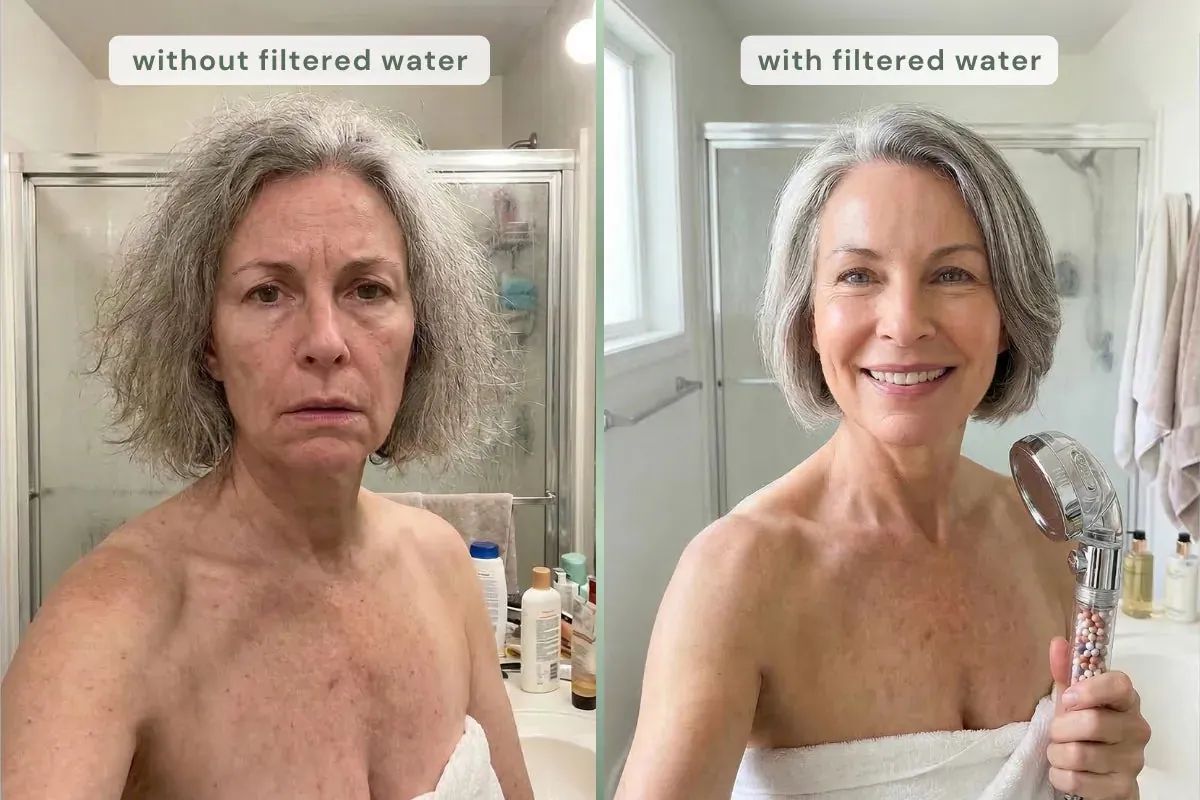 Woman frustrated with hair loss