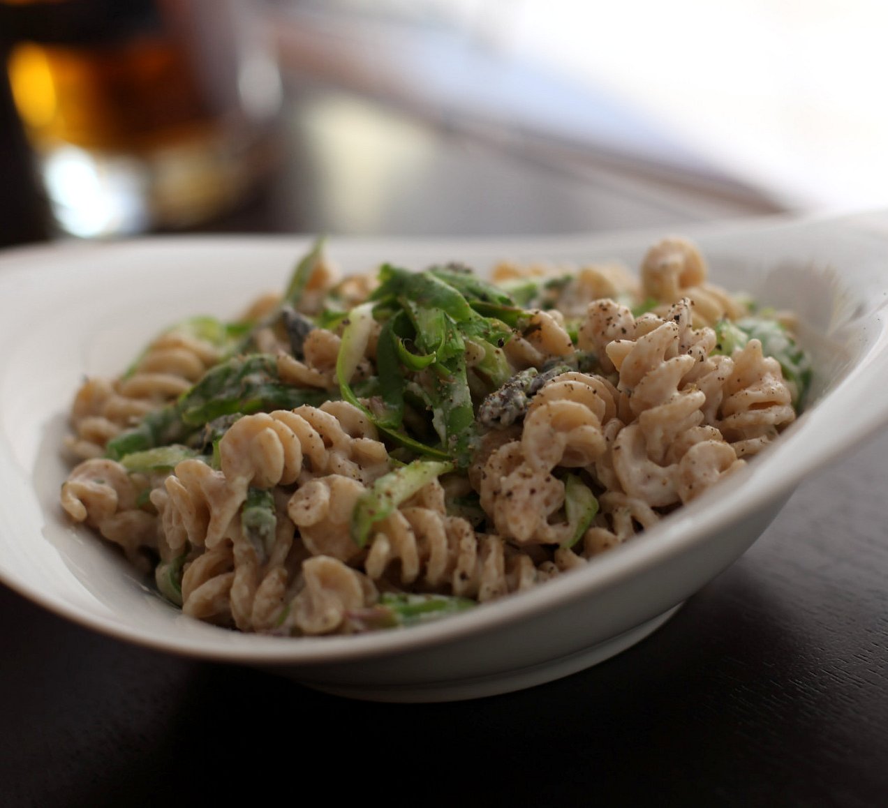 shaved asparagus pasta