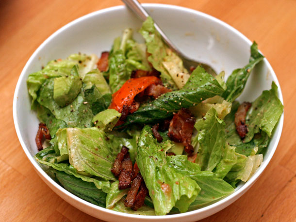 Bacon, Lettuce, and Tomato Salad with Aioli Dressing Recipe
