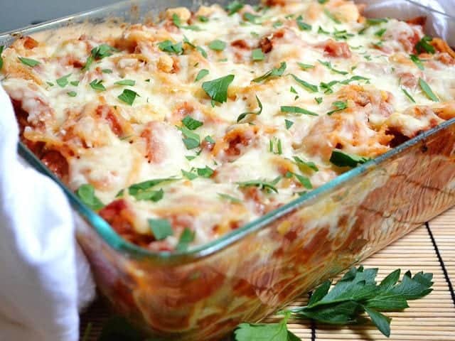 Baked Spaghetti with Sausage