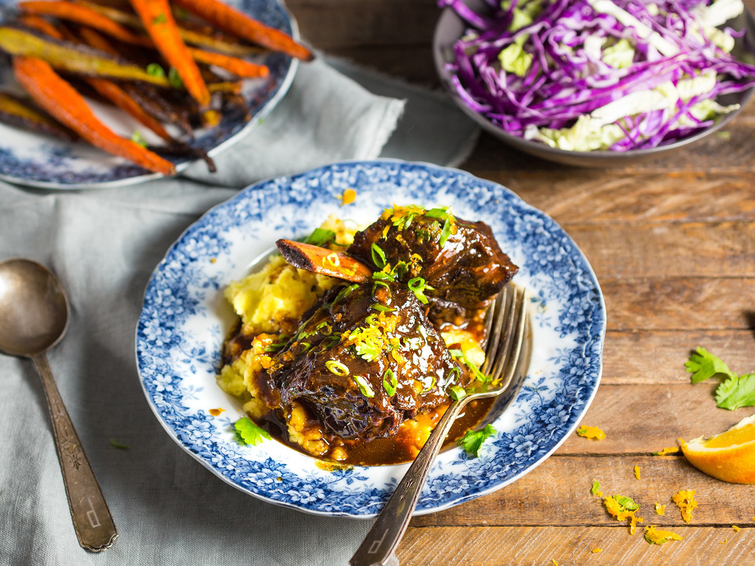 Braised Chinese-Style Short Ribs With Soy, Orange, and 5-Spice Powder Recipe