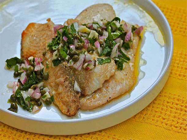 Cedar-Planked Whitefish With Chimichurri Recipe