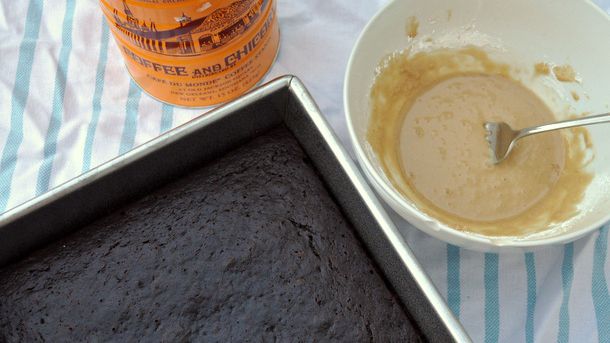 Chocolate Banana Cake with Chicory Glaze Recipe