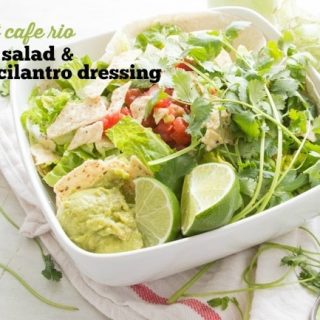 Copycat Cafe Rio Veggie Salad & Vegan Creamy Cilantro Dressing Copycat Cafe Rio Veggie Salad & Vegan Creamy Cilantro Dressing