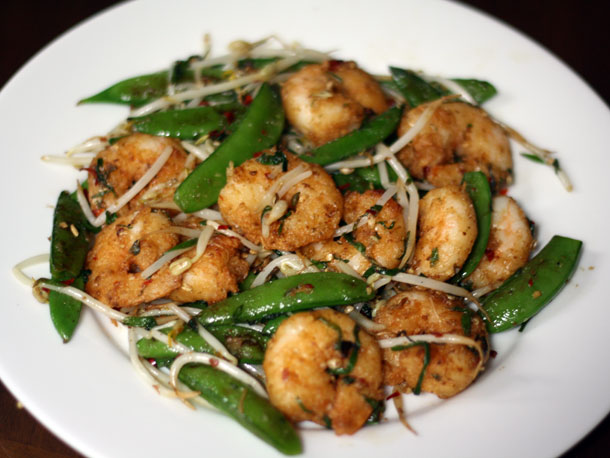 Crunchy and Spicy Shrimp Stir-Fry with Snap Peas Recipe