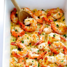 Garlicky Baked Shrimp