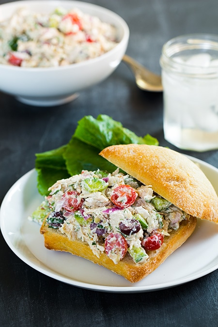 Greek Chicken Salad Sandwiches