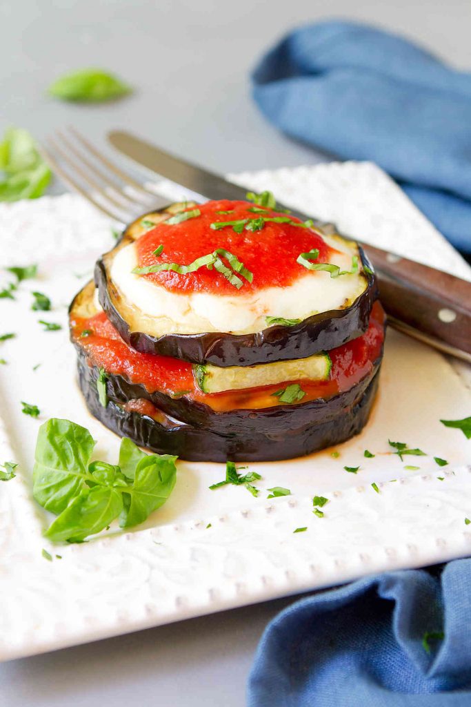 Grilled Zucchini &amp Eggplant Parmesan Recipe {Vegetarian}