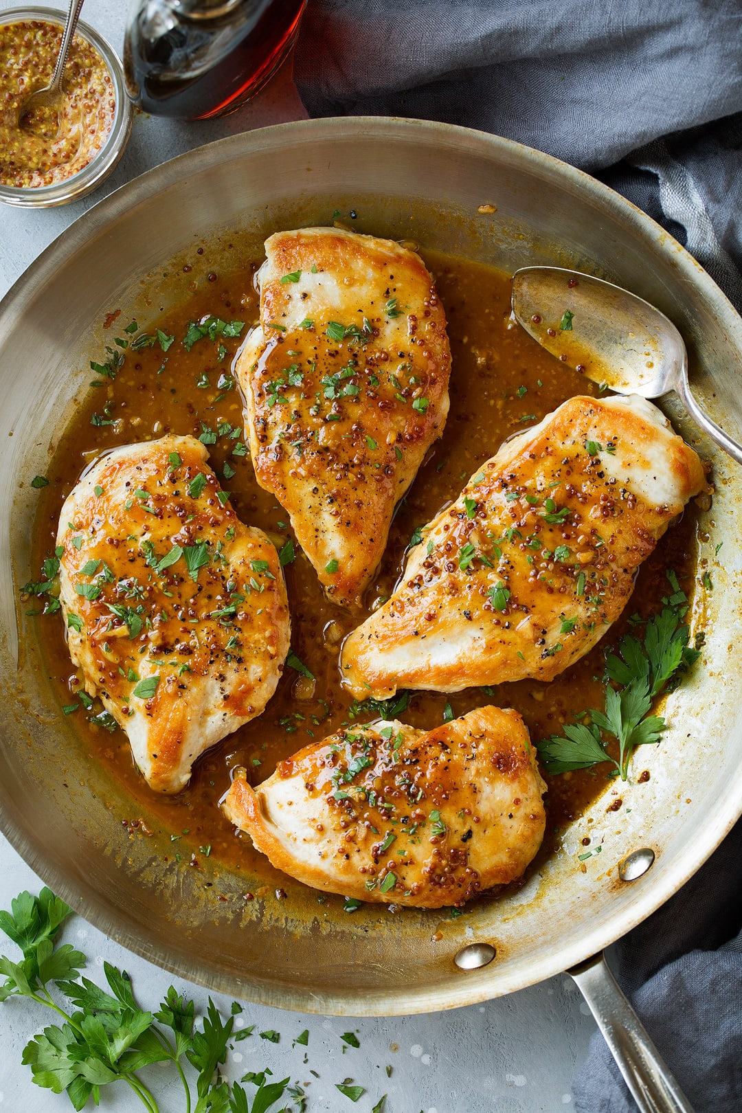 Maple-Mustard Skillet Chicken