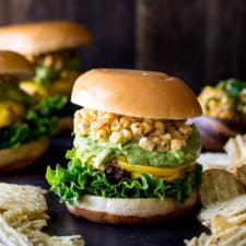 Mexican Street Corn Burgers