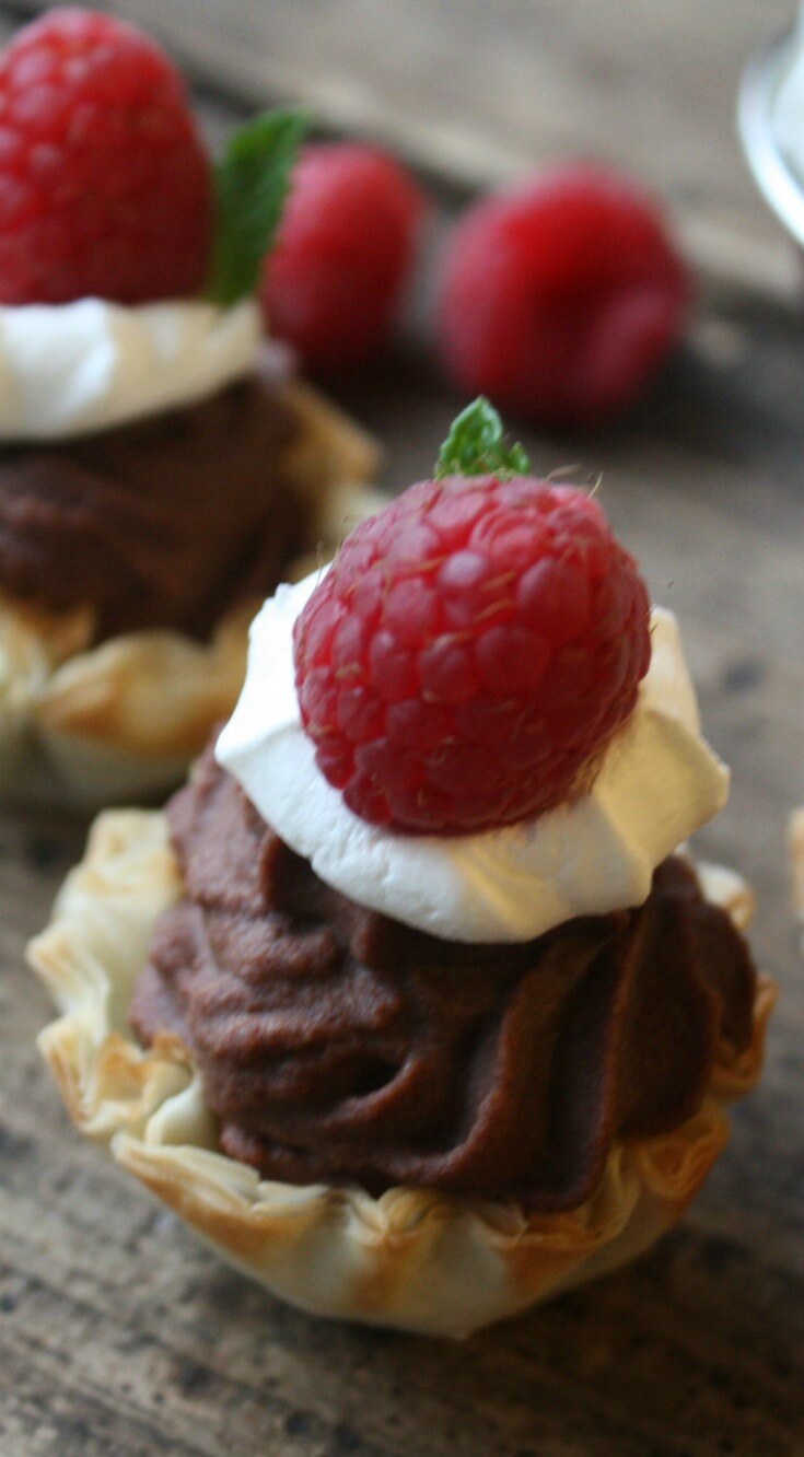 Mini Boozy Chocolate Cream Desserts