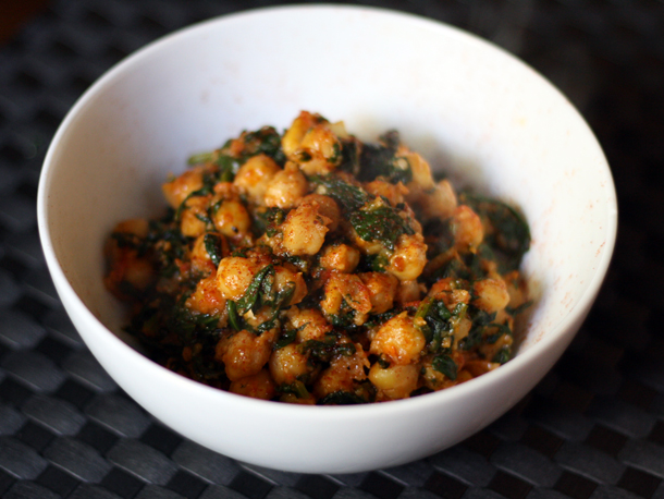 Moroccan Spinach and Chickpeas Recipe