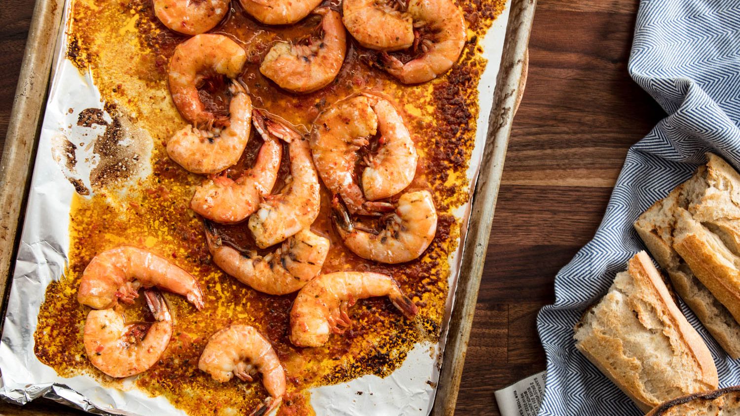 Quick Broiled Shrimp With Harissa and Beer Recipe