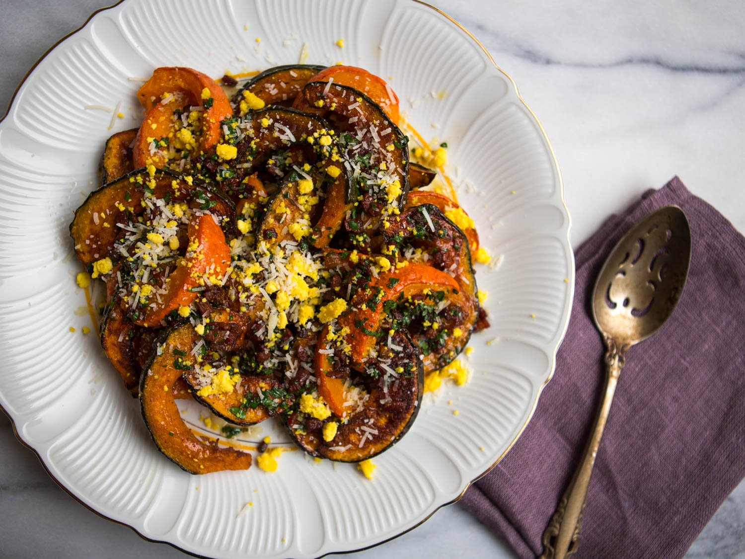 Roasted Squash "Carbonara" Recipe