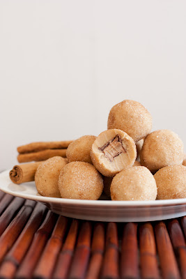 Rolo Stuffed Snickerdoodle Cookie Dough Bites