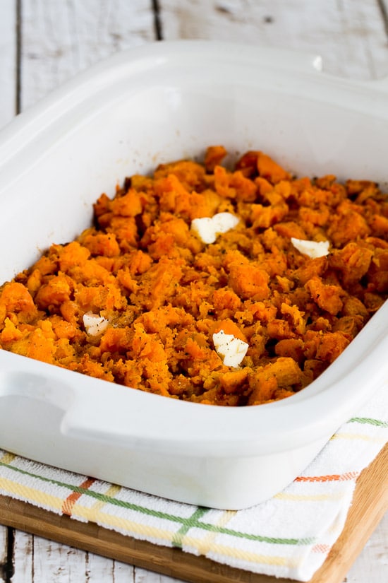 Spicy Crockpot Sweet Potatoes