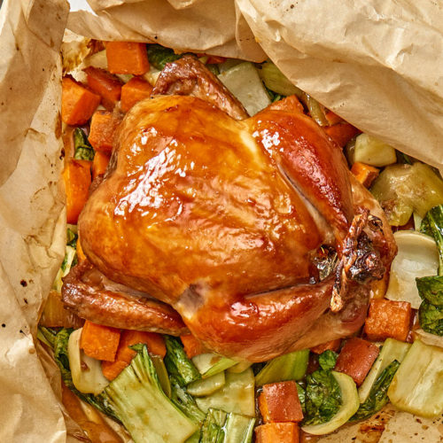 Spicy Roasted Cornish Hen with Asian Flavors