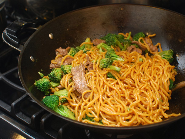 Stir-Fried Lo Mein With Beef and Broccoli Recipe